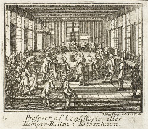 Prospekt af Tamperetten for Sjælland fra 1754