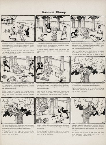 Den danske tegneseriefigur Rasmus Klumps eventyr udkom som den første tegneserie på grønlandsk