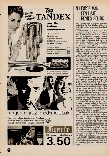 Reklame fra Samvirke, september 1961