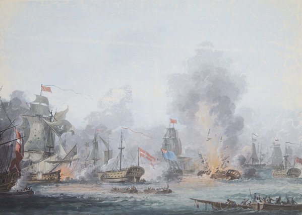 Maleri af Slaget på Reden