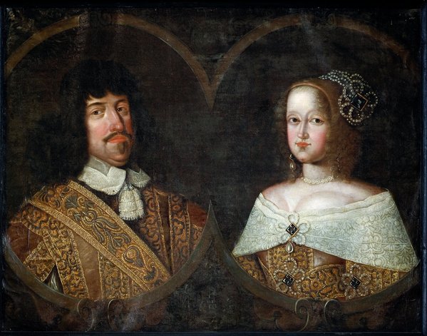 Frederik 3. og dronning Sophie Amalie
