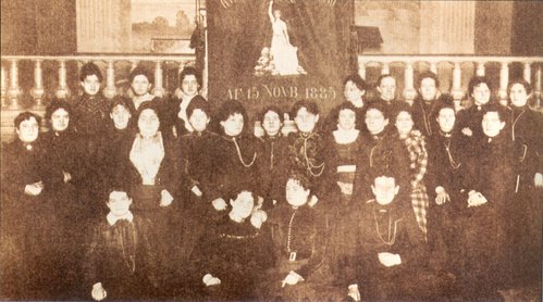 Deltagerne ved Kvindeligt Arbejderforbunds stiftende kongres den 3. maj 1901