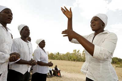 Kvinder underviser kvinder i Danidaprojektet i Zimbabwe