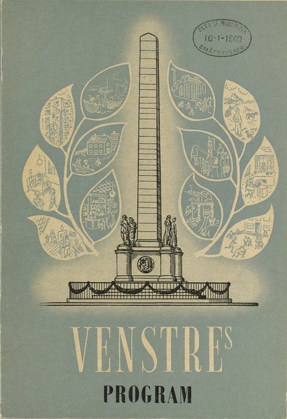 Forsiden af Venstres partiprogram fra 1953