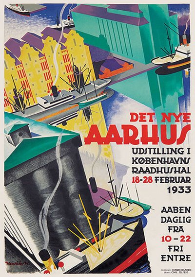 Henrik Hansens plakat Det Nye Aarhus
