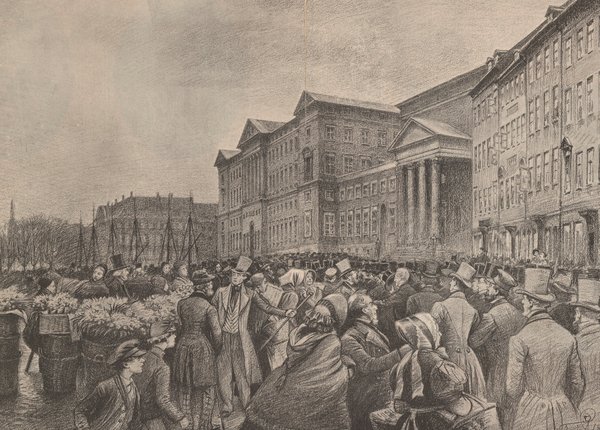 Folketoget til Christiansborg Slot den 21. marts 1848