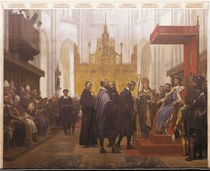 Indvielsen af Københavns Universitet i Vor Frue kirke i 1479