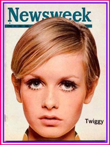 Lesley Hornby - kendt som Twiggy på forsiden af Newsweek