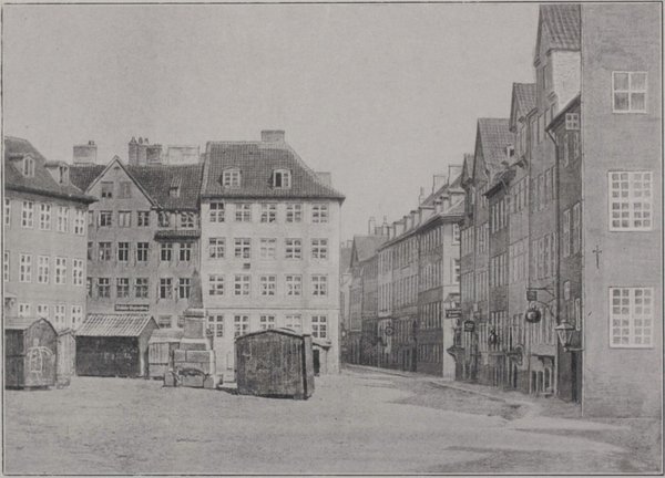 Fotografiet af Gråbrødretorv, som formentlig er det første fotografi taget i Danmark i 1840